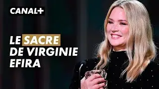Virginie Efira receives the César Award for Best Actress - CANAL+