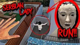 CRAZY SERBIAN DANCING LADY PARKOUR ESCAPE IN CYPRUS APARTMENT (HORROR POV 46)