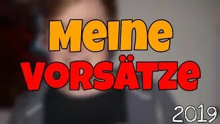 Meine Kanalvorsätze 2019 | filmedstuff