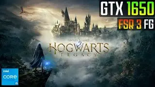 Hogwarts Legacy on GTX 1650 - FSR 3 Frame Generation MOD
