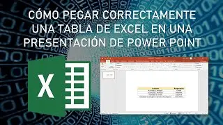 Cómo pegar una tabla de Excel en Power Point?