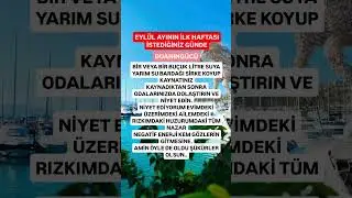 EYLÜL AYININ İLK HAFTASI İSTEDİĞİNİZ GÜNDE #duanıngücü #shots #öneçıkar #almanya