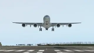 A340-600 Iberia LANDING TENERIFE NORTH (GCXO)