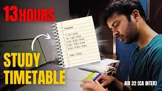 HOW THIS TIMETABLE GOT ME AN AIR 32 IN CA EXAMS | Realistic Routine | Best Study 