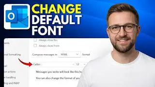 How to change default font size style and color in Microsoft Outlook (Step By Step 2026)