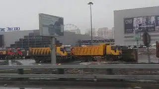 2024.03.24 Проезжаем Крокус Сити Холл по МКАД утро, 08.15