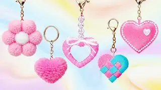 5 ideas de manualidades fáciles /  DIY lindos llaveros / Manualidades para regalar y hacer en casa