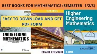 BEST BOOKS FOR MATHEMATICS (SEMESTER-1/2/3) || EASY TO DOWNLOAD || GET PDF FORM || BY TECH LECTURE