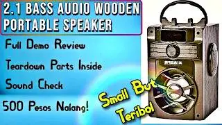 2.1 Bass Audio Wooden Portable speaker: In-depth Review!