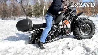Мотоцикл по снегу
