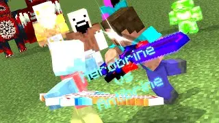 Herobrine vs Notch vs Antibrine 🔥 Minecraft Ultimate Battle of Legends