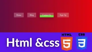 Amazing Hover Latest Navbar Using Html And CSS 2021.