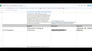 Multi-language auto-translate demonstration