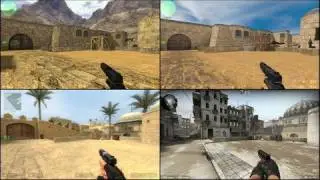 de_dust2 over time (CS 1.6 - CS:CZ - CS:S - CS:GO)