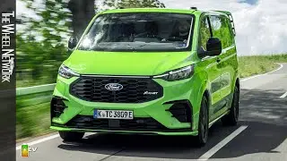 2024 Ford E-Transit Custom MS-RT Van L1H1 BEV 210 kW | Yellow Green | Driving, Interior, Exterior
