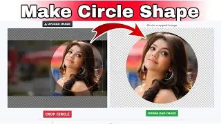 How to crop images in circle shape without any software || photo crop in circle ⭕