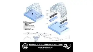 Arched Trellis Design With Foundation Details Grasshopper Rhino Script Download Available P.3