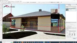 Sketchup работа с инструментом Совмещенное фото