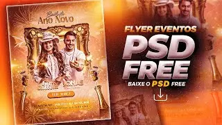 Flyer de Ano Novo + PSD Free