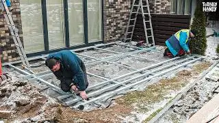 Transforming Our Backyard: DIY Terrace Build from Scratch!