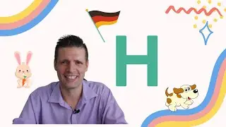 Buchstabe H / Letter H in German - German Alphabet - KidsGerman