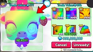 Trading RAINBOW TITANIC STRAWBERRY COW for THIS.. 🍓 (Pet Simulator 99)