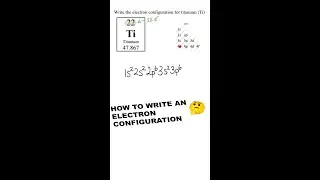 How to Write an Electron Configuration 