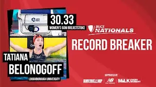 Tatiana Belonogoff Breaks 50m Breaststroke BUCS Record