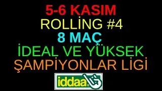 ROLLİNG #4 ! ŞAMPİYONLAR LİGİ... 6 KASIM ÇARŞAMBA 2024 İDDAA TAHMİNLERİ