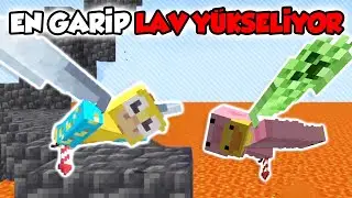 ELYTRA İLE LAV YÜKSELİYOR OYNARSAK NOLUR? | MİNECRAFT