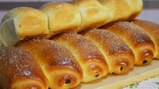 Сдобные булочки с изюмом😍Пышные и невероятно вкусные | Танюшина кухня