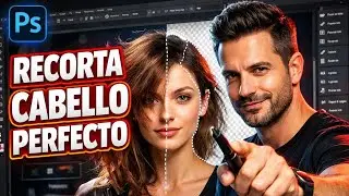 Como recortar una imagen con cabello en adobe photoshop