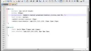 HTML5 & CSS3 Text Shadow , Gradient , Alpha