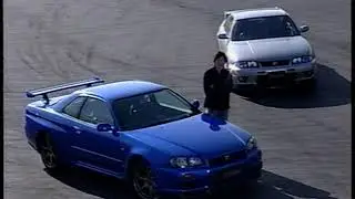 R33 VS R34 GT-R V-SPEC GYMKHANA @ FISCO