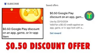 Play Store $0.50 Discount Offer 2024 | Play Store $0.50 Discount Offer | $0.50 Off From Play Store