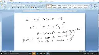 PYTHON PROGRAM TO CALCULATE COMPOUND INTEREST