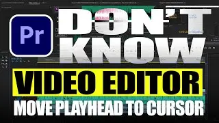 MOVE PLAYHEAD TO CURSOR IN ADOBE PREMIERE PRO (URDU-HINDI)