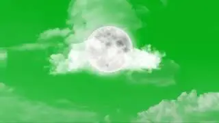 Free Full HD Full Moon Green Screen