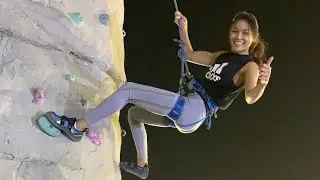 THE BEST SPORT ROCK CLIMBING in QATAR #sport #Esqalar #qatar #rockclimbing