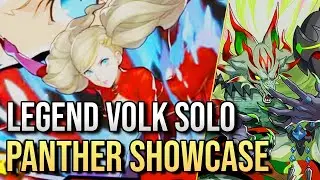 Panther Showcase: Legend Volk Solo Clear (3:57) | Dragalia Lost