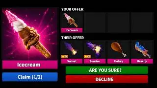 WHAT DO PEOPLE OFFER FOR THE NEW ICE CREAM GODLY ON MM2?