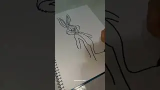 Dibujando a Buggs Bunny❤️ #dibujo #pintura #personajesdedisney #diseño #tutorialdedibujo