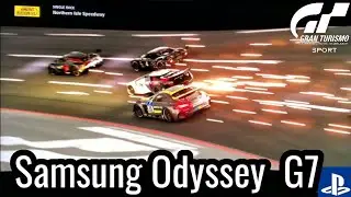 Samsung Odyssey G7 - Gran Turismo Sport Replays - Playstation 4 Pro Gameplay Front/Side Views