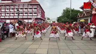 Velakali staged today in the courtyardofSripadmanabhaswamytemple in connection with Painkunifestival