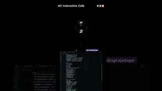 make 3d cube using html css and js 