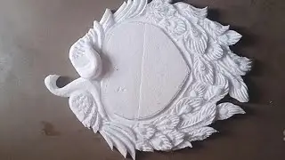 thermocol heart design/thermocol carving