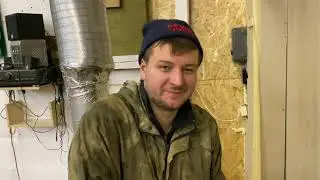 Строим бокс! Делаем отопление!!