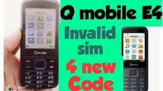 Qmobile e4 invalid sim code solution 100% done with original imi