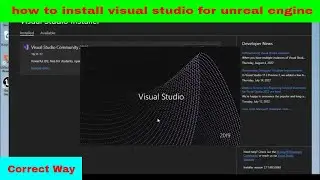 how to install visual studio for unreal engine