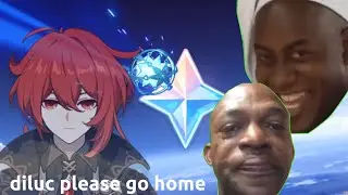 diluc looks so different | genshin impact
